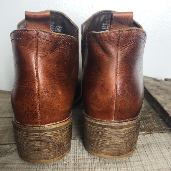 Anthropologie Matisse Leather Ankle Boot Booties Sz 8 - Picture 4 of 8